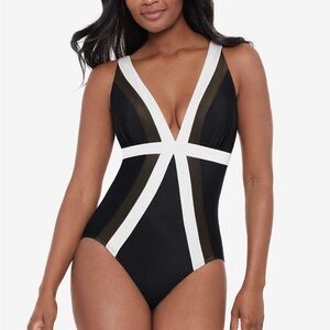 Black and White Women's Swimsuit